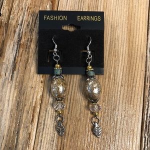 CustomMade Bollywood Style long silver Earrings